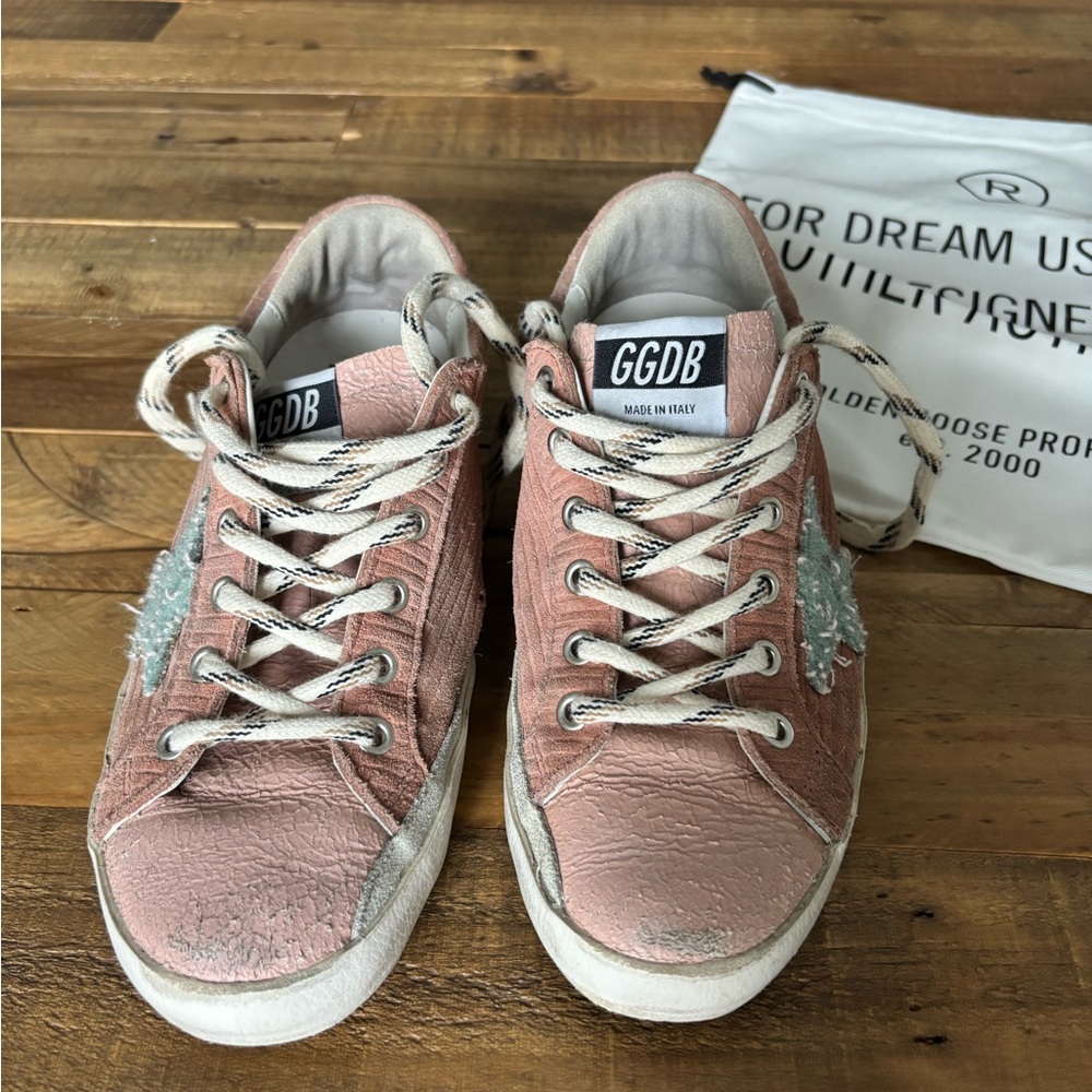 Golden Goose Super-Star/Superstar Pink Sneakers